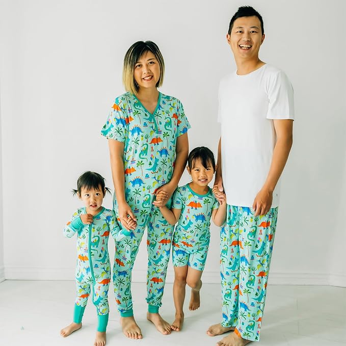 Little Sleepies Two-Piece Pajama Set for Boys & Girls, Soft Viscose from Bamboo Toddler Pajamas for Kids, Family Matching PJs