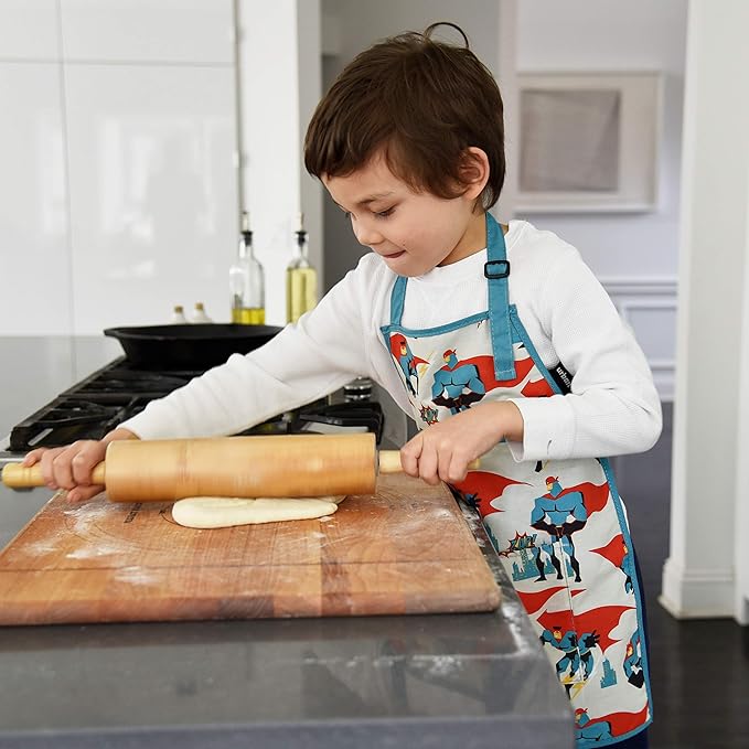 Urban Infant Little Helper Kids Apron - Children's Cooking Art Gardening - Great Gift for Toddler Boys and Girls