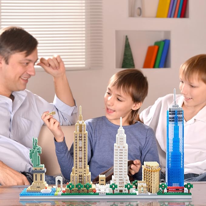New York Skyline Building Set - 3452pcs | Challenging & Detailed Architecture for Adults & Teens