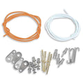 BEST Wires & Terminals Kit DIY Soldering Practice Kit with Gold Hook, Bifurcated, Turret & Pierced Terminals in Stainless Steel & Gold