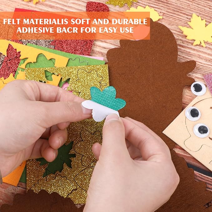 DIYASY 10 Pcs Fall Hedgehog Craft for Kids, Make You Own Hedgehog Foam Stickers Thanksgiving Craft Kits Arts and Crafts DIY Kid Friendly Autumn Decorations Games Party Activities Supplies Age 3-5 4-8