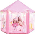 PLAYVIBE Princess Tent - 55 x 53 in, Toddler - Starry LED Lights Kids Tent - Cozy Indoor Playhouse - Portable & Easy Assembly Toddler Playhouse