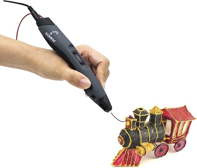 SCRIB3D Advanced 3D Printing Pen with 2 Starter Colors and PLA Refill Pack with 10 Assorted Colors