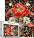 Sacred Peony Jigsaw Puzzles for Adults 1000 Pieces,Colorful Peonies Jigsaw Puzzle Colorful DIY Riches and Honor Puzzles for Home Decoration, Family Puzzle Perfect for Game Nights 27" x 20"