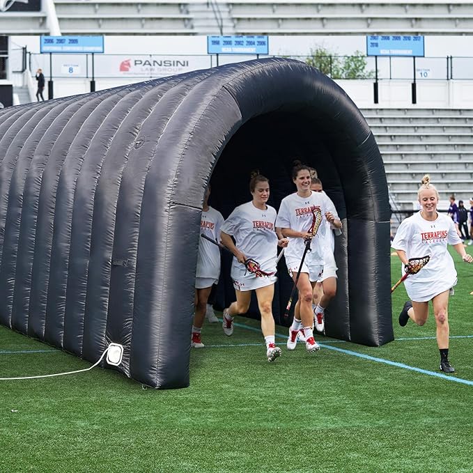 Inflatable Tunnel Sports Tunnel Entrance with Internal Blower Inflatable Tunnel Tent for Business Advertising Event Exhibition Promotion,Street,Shop,Supermarket,School(16x10x10ft)
