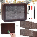 Cash Vault Wooden Savings Box 10000 5000 15000 3000 2000 1000 500 Cash Box with 2 Blank Savings Tracker, Official Save Box（Creativity 2.0）