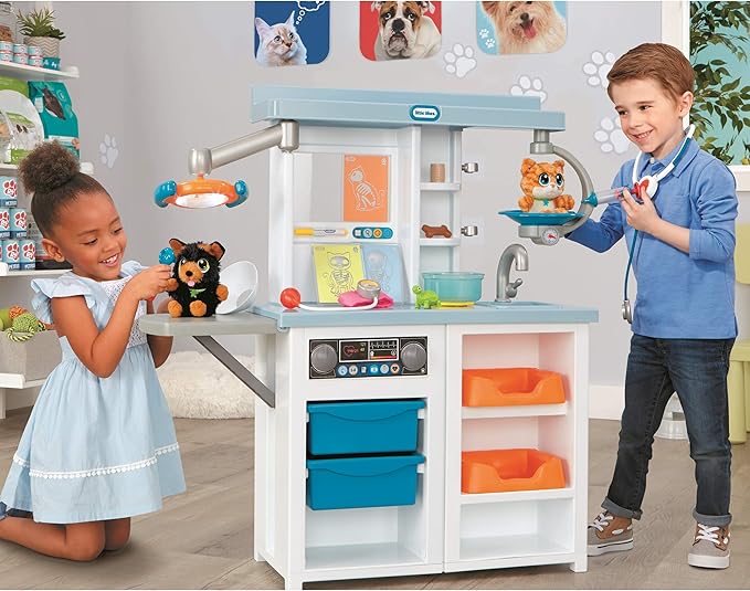 Little Tikes Vet Toys for Kids - My First Pet Doctor Checkup Pretend Play Set Veterinarian Playset - Over 15 Accessories, Multicolor Interactive Medical Vet Clinic
