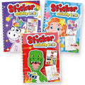 Make-a-Face Stickers Coloring Books 3-Pack,Unicorn,Dinosaur,Mermaid On The Go Travel Trip Must Have Toys Activity Pad Airplane Activities for Toddlers Kids Ages 4-8