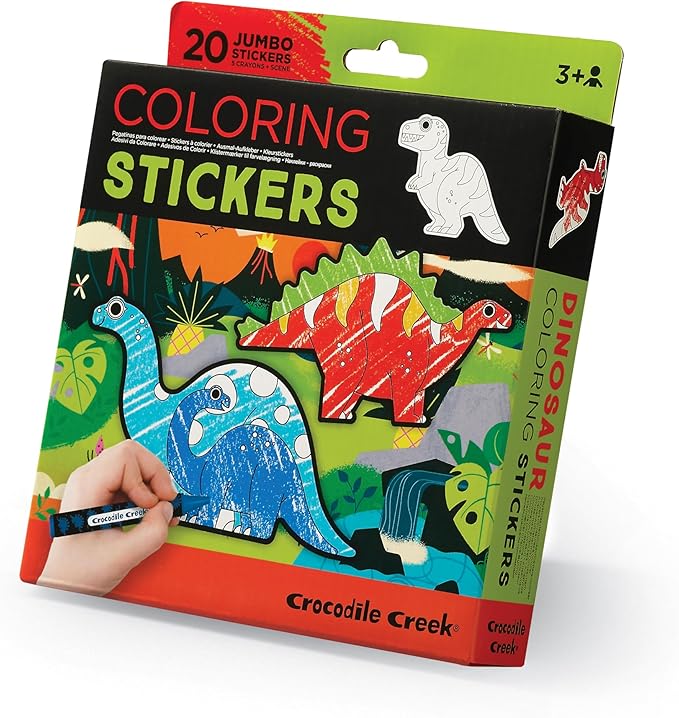 Crocodile Creek Coloring Stickers/Dinosaurs