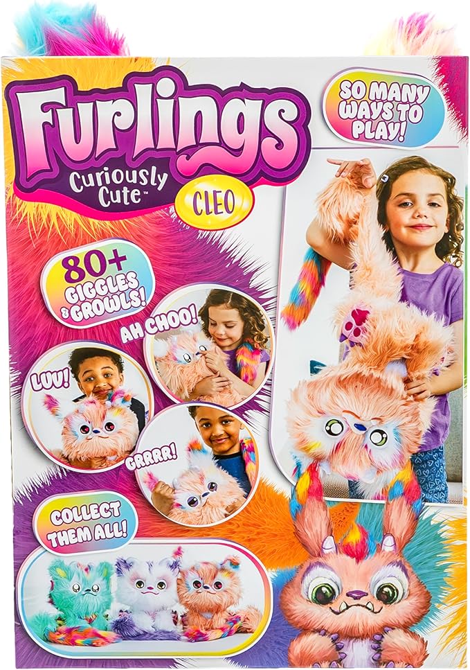 Cleo - 13" Interactive Plush Toy, 80+ Sounds & Animations, Gift for Girls & Boys 3+