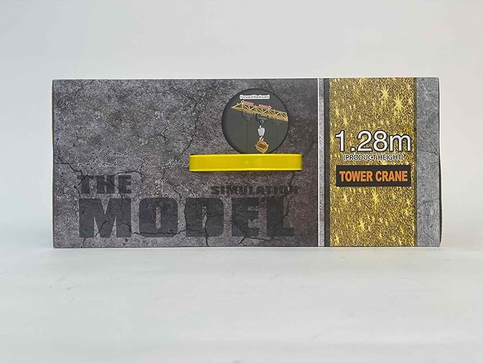 Mini Tudou 50.4 inch Tall 2.4GHz Remote Control Tower Crane,6 Channel Remote Control Construction Crane Toy 680°Rotation Lift Model with Tower Light & Sound for Boys