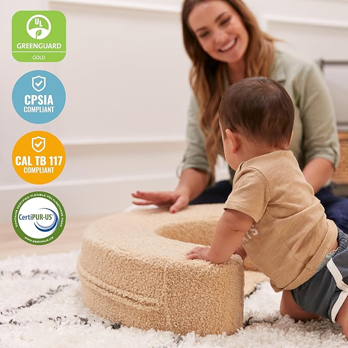 ECR4Kids SoftZone Sit-Up Support Ring, Baby Essentials, Sand