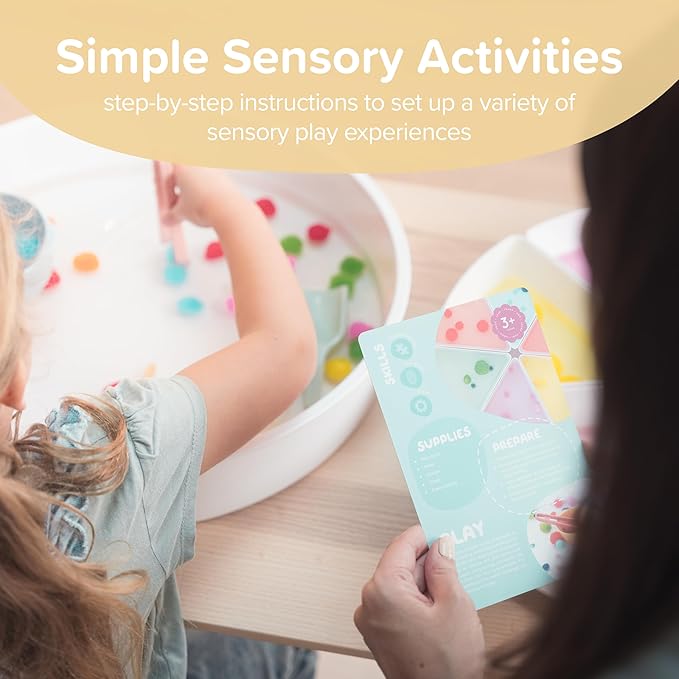 Inspire My PLAY - 30 x Sensory Play Activity Cards - Inspiration for Creative Play Activities - Sensory Cards for Toddler Learning