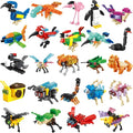 Party Favors for Kids - 24 Pack Animals Building Blocks for Goodie Bags Stocking Stuffers Classroom Prizes Birthday Gifts Toy Building Sets for Kids 6-12yrs