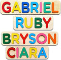 Personalized Wooden Name Puzzle for Kids Personalized Baby Name Puzzle for Toddlers Personalized Baby Gifts First Birthday Gift Wooden Puzzles Custom Toddler Learning