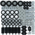 Wheels and Axles Building Blocks Set, Vehicle Truck Tires Compatible with Classic Bricks Car Parts