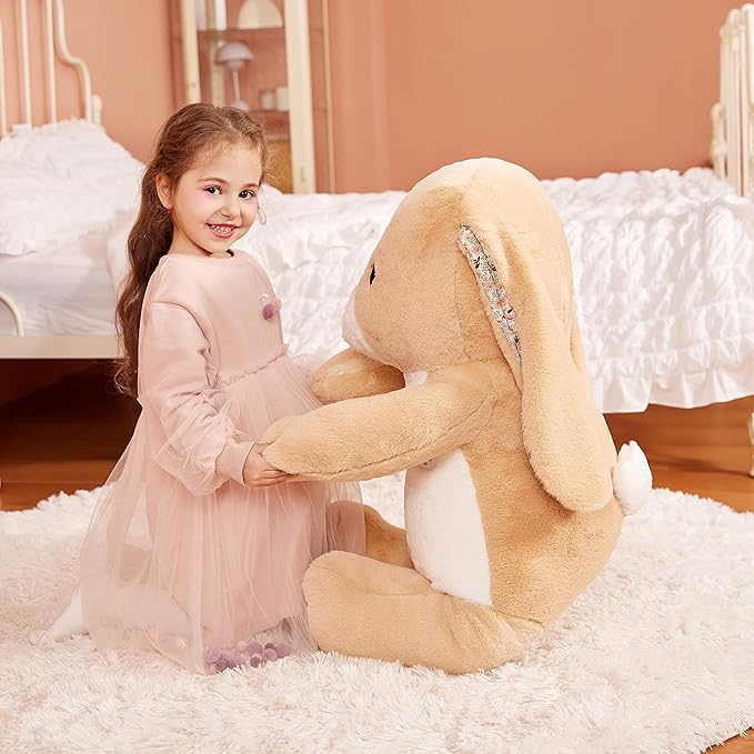 IKASA Giant Rabbit Stuffed Animal Plush Toy, 30" Large Cute Jumbo Bunny Toys for Kids Girls Boys Girlfriend