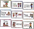 Alpurple 9 Pcs A4 Classroom Rules Posters, Preschool Class Rules Poster, Classroom Rule Behavior Educational Posters, Good Habits Manners Chart for Preschool and Primary school Supplies