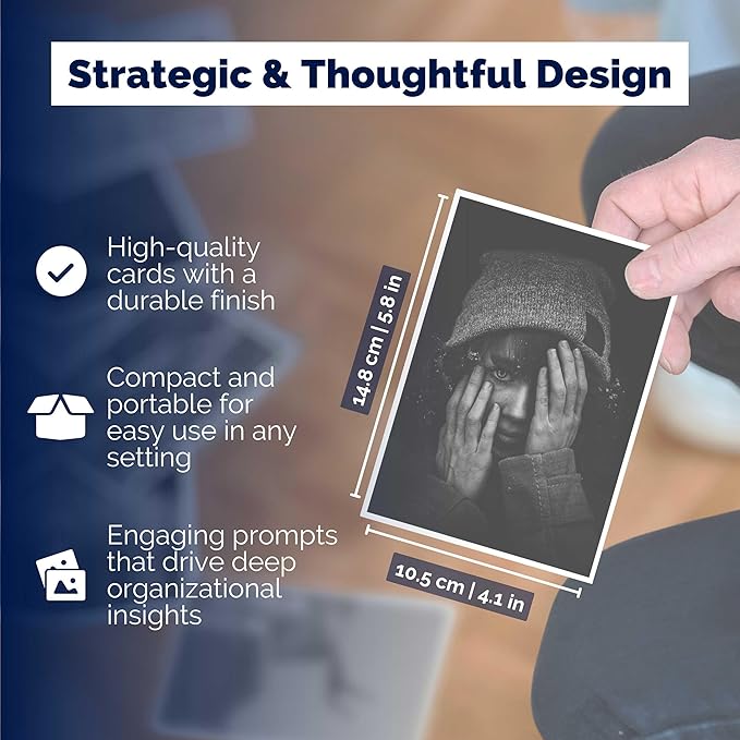 metaFox deep Pictures “Portraits of Emotions” – 52 Black and White Coaching Cards for Emotional Awareness, Therapy Tools for Teens and Adults, Visual Reflection Deck for Counselors and Facilitators