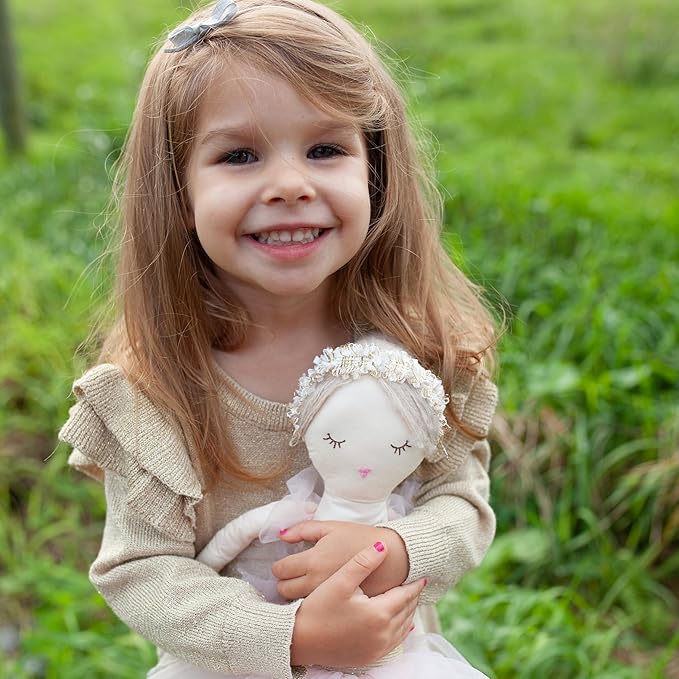 MON AMI Ballerina Stuffed Doll - 22”, Plush Ballerina Doll for Girls, Use as Toy or Room Decor, Great Gift for Kids of All Ages