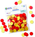 Learning Resources Two-Color Counters, Set of 200, Ages 5+, Grades K+, Educational Counting Sorting and Patterning, Family Counters,Back to School Supplies,Teacher Supplies