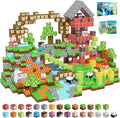 Magnetic Blocks, 150PCS Magnetic Building Blocks Light Up, Stacking Magnets for Kids, Sensory Toy for STEM Constructions Magnet Blocks for Boys Girls Age 3+, Christmas Birthday Gifts
