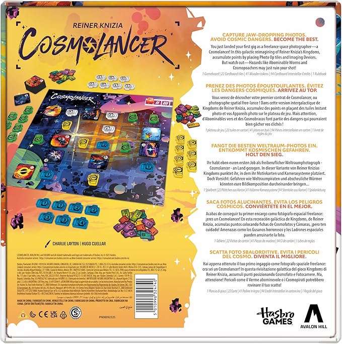 Cosmolancer Board Game | A Strategy Game by Reiner Knizia | Ages 9 and Up | 2 to 4 Players | 30 Mins. | Family Games for Kids, Teens, and Adults