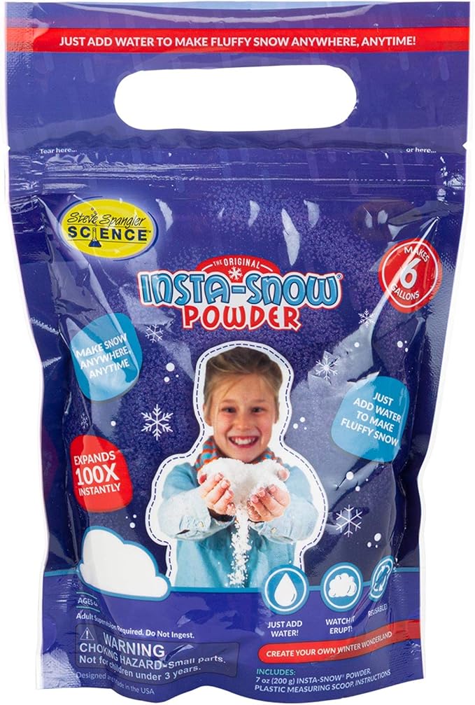 Steve Spangler Science The Original Insta-Snow Powder (Makes 6 gallons - 200g)