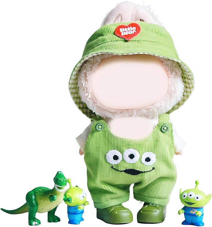 17cm Doll Clothes Set & Outfit - Cuddly Fashion Dresses with Accessories, Luxury Chic Doll Clothing & Plush Pullover Hoodie Doll Clothing DIY ,Just Clothes