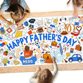 Gatherfun Father's Day Themed Activity Poster/Table Cover - 72" x 31.5" Wall Art for Classroom Wall, School Parties, Happy Father's Day Decorations