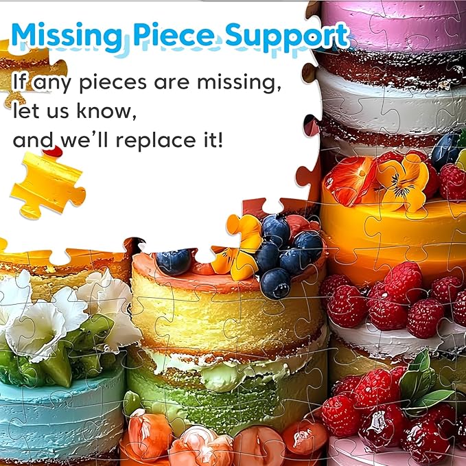 4-Pack 100 Piece Puzzles for Kids Ages 4-6 6-8 Year Old - Cakes Tree House & Cats Jigsaw Puzzles, Fun Educational Toys for Boys Girls, for Family Activities