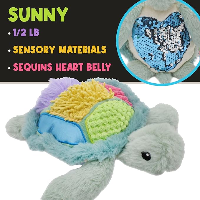 MEAVIA Sensory Plush Gift Set (Set of 3); Mini Friends, Octopus, Elephant, and Turtle Stuffed Toys