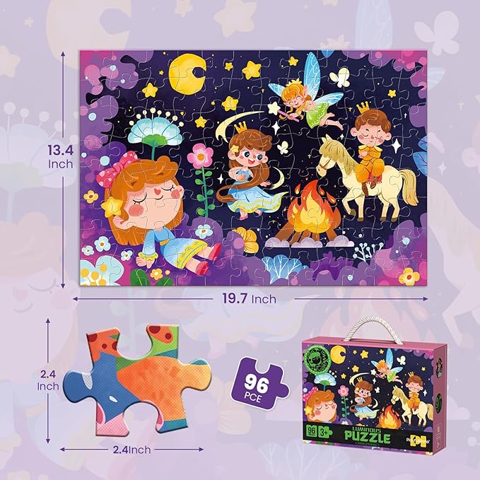 ELX Jigsaw Puzzle for Kids 3+, Floor Puzzle for Preschool Learning (19.7 X 15 in) (YGPT-Dream)