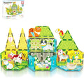 PicassoTiles Magnetic Tile Farm Animal Building Playset with 8 Character Figures STEM Construction Toy for Kids Age 3 Plus Educational Pretend Play Learning Blocks Farmyard Creative Activity Kit PTQ17