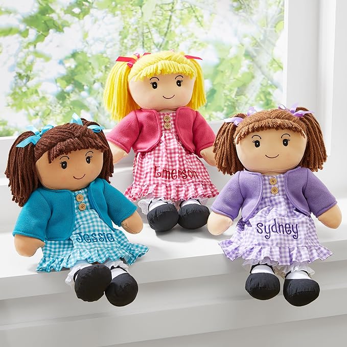Let's Make Memories Personalized Rag Doll - Mini-Me Doll - Doll for Girls - Toy for Girls - Red Hair