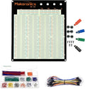 Makeronics Solderless 3220 Breadboard Complete Kit-3220 Tie-Points Experiment Plug-in Breadboard with Aluminum Back Plate +560 U-Shape|65 PCS Pure Copper Jumper Wires for Prototyping Circuit/Arduino