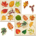 Kathfly 2 Pieces Leaf Wooden Jigsaw Puzzles Leaf Puzzle Montessori Toy Early Educational Learning for Birthday Gift Early Education School(Fresh)