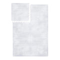 PopsyKosy Premium Exercise & Baby Foam Play Mats - Stylish & Large Non-Toxic Odorless Floor Mat - 6 Tiles - Spacious 6ft x 4ft - Peel-Resistant Reinforced - Soft Thick, Waterproof - Lavender Gray