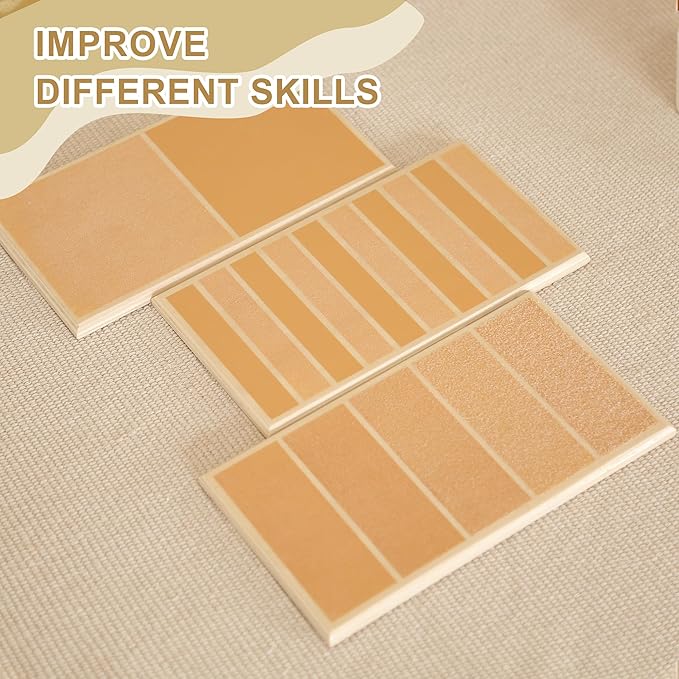 MONTESSORI OUTLET Rough and Smooth Boards for 3-6 Years Montessori Education at School and Home