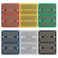 Solderable Breadboard Mini PCB Board Gold-Plated Solder Breadboard for DIY Electronics Projects Apply to Arduino Soldering Projects 2.0"x1.5" Mixed Color(Pack of 12 Pcs)