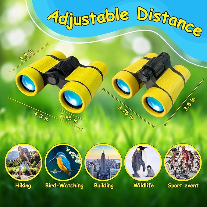 ESSENSON Binoculars for Kids Toys Gifts for Age 3-12 Years Old Boys Girls Kids Telescope Outdoor Toys for Sports and Outside Play, Bird Watching, Birthday Presents