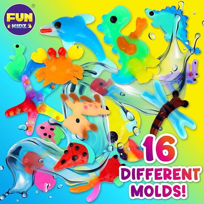 Summer Multiple Magic Aqua Elves Toy Kit for Kids, FunKidz Water Fairy Gel Kit Squishy Kit for Girls Activities for Boys Ages 3+