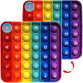 Alphabet Popper Fidggety Toy, Stress Relief Sensory Popping Game, Preschool Montessori Uppercase Lowercase Matching Game, ABC Letter Learning Educational Block (1 pcs Alphabet+Number)