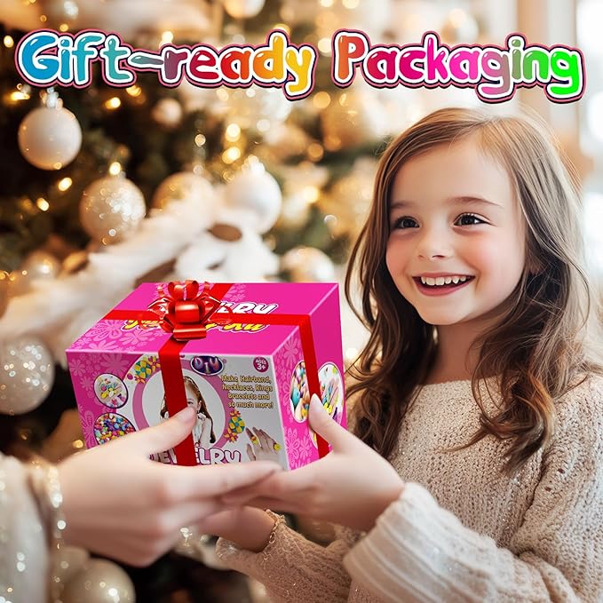 FUNZBO 520+ Snap Pop Beads - Jewelry Making Kit for Kids, Arts and Crafts for Kids Ages 4-8, Toys for 3 4 5 6 Years Old Girls Birthday Gifts Ideas, Bracelet Necklace Ring Snap Set for Little Girls