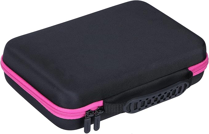 Storage Case Compatible with Leapfrog LeapPad Academy/LeapPad Ultimate/Epic Academy Edition 7-Inch Touchscreen Learning Tablet (Black + Pink Case)