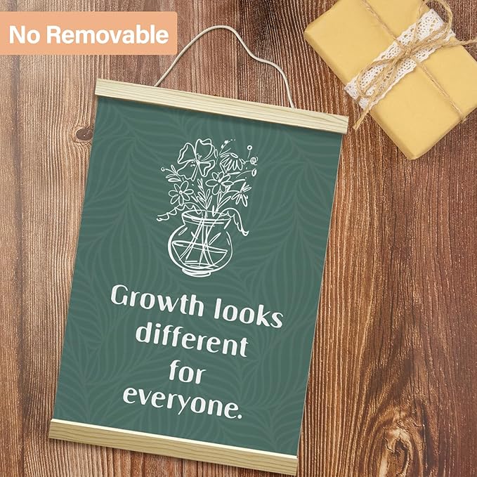 Mental Health Poster Hanger Frame, Positive Affirmations Canvas Wall Decor(12×16"), Wall Art For Classroom School Homeschool Counseling Therapy Office -31