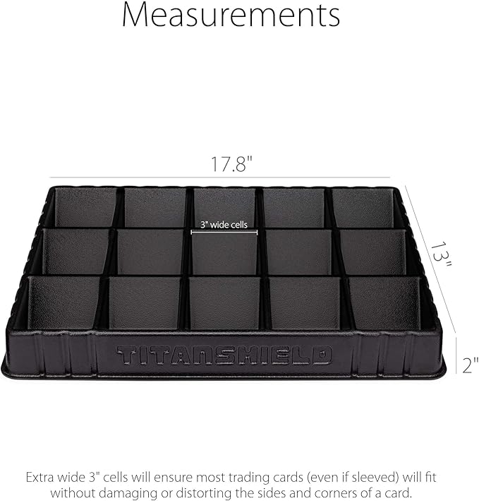 TitanShield (2 Pack Card Sorting & Dealer Tray, Black