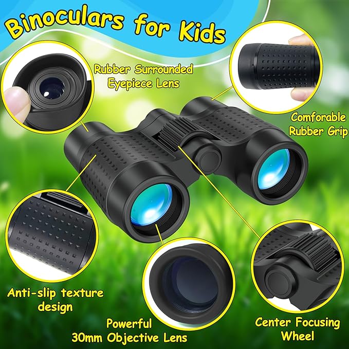 ESSENSON Binoculars for Kids Toys Gifts for Age 3-12 Years Old Boys Girls Kids Telescope Outdoor Toys for Sports and Outside Play, Bird Watching, Birthday Presents