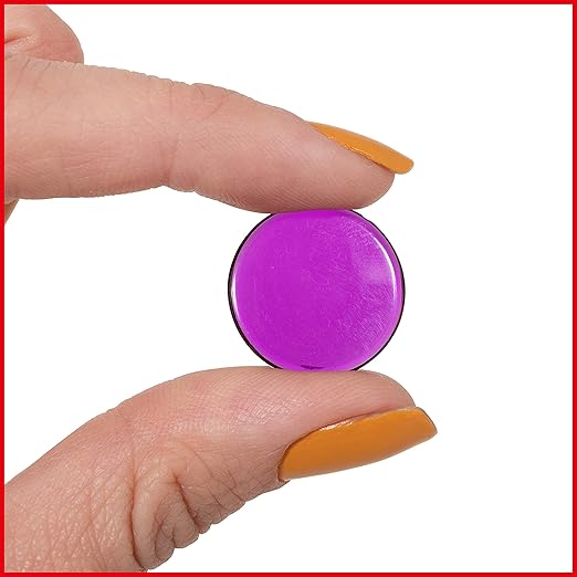 edxeducation Transparent Counters | Set of 500 | Math Manipulatives for Kids | Assorted Colors | 3/4 in | Counting, Sorting, Light Table, Bingo and more