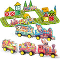 Oriate Magnetic Tiles, Stem Toys Magnetic Blocks for Kids, Educational Learning Magnet Tiles Toys, Construction Kids Games Christmas Birthday Gifts